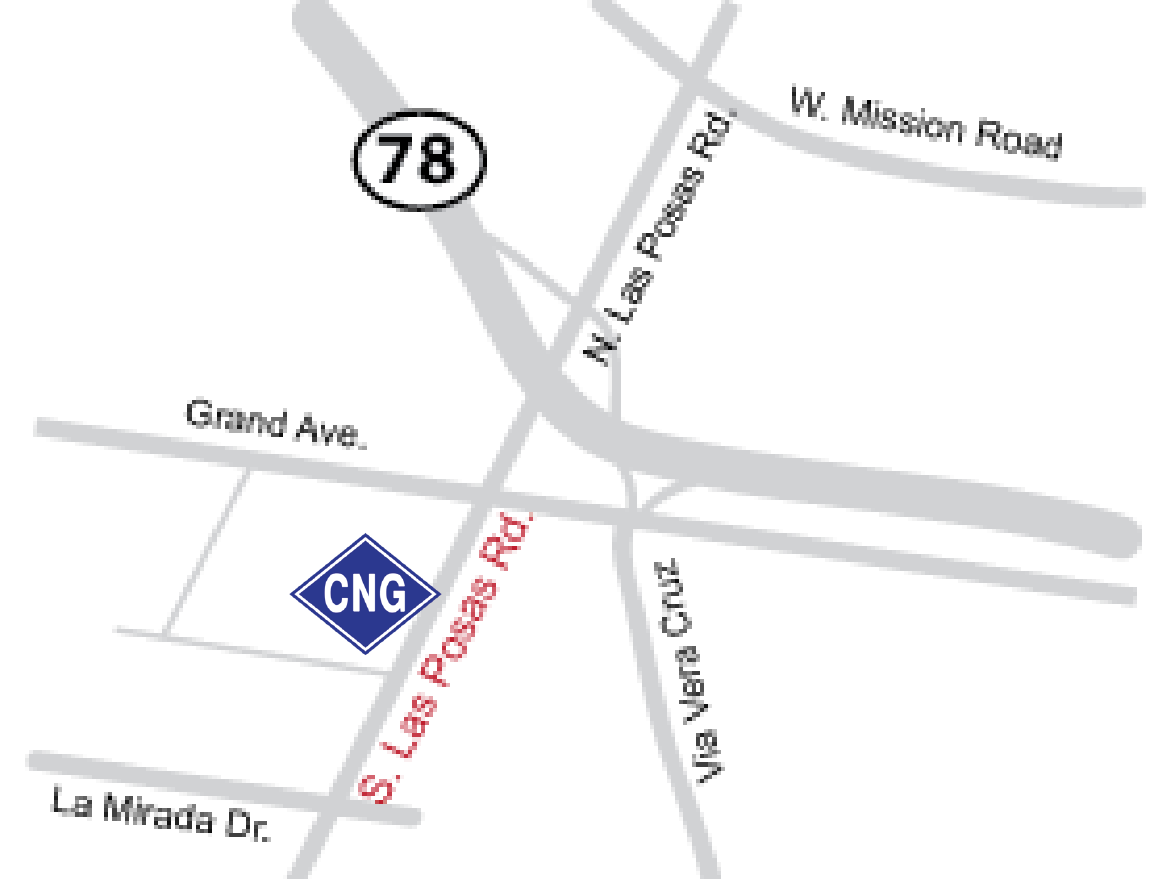 San Marcos CNG Public Fueling Stn. Map